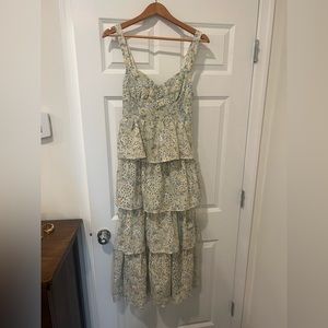 ASTR Midsummer Floral Tiered Maxi Dress